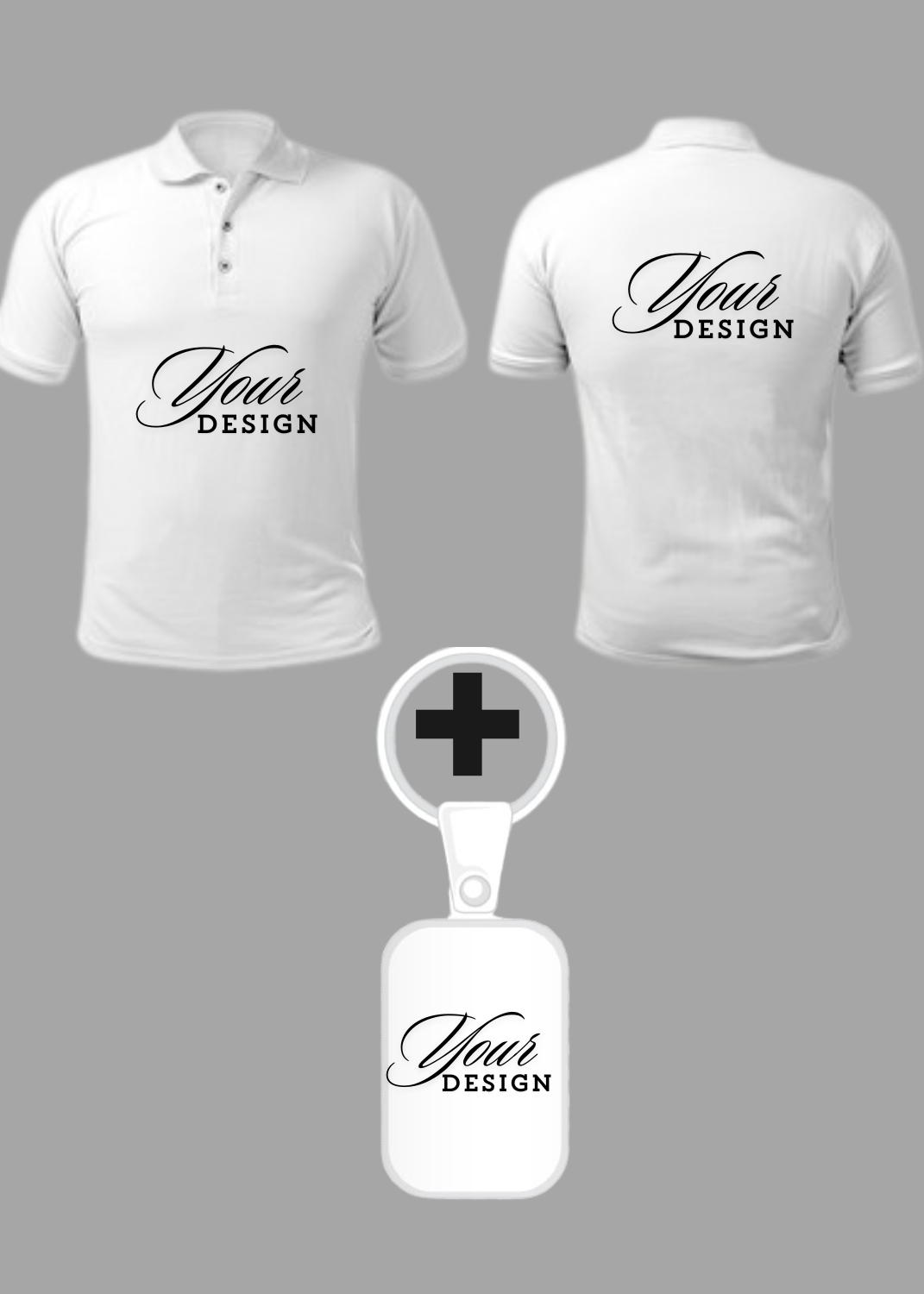 Custom Collar T-Shirt and Keychan Printing