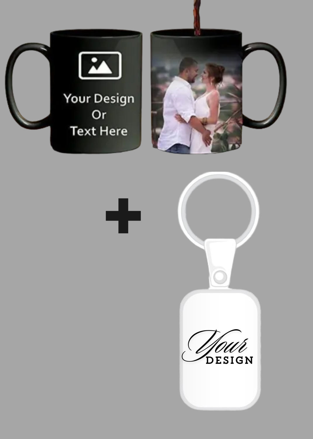 Custom Magic Mug and Keychan Printing